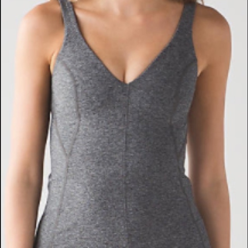 Lululemon gray tank top size 4. Great condition